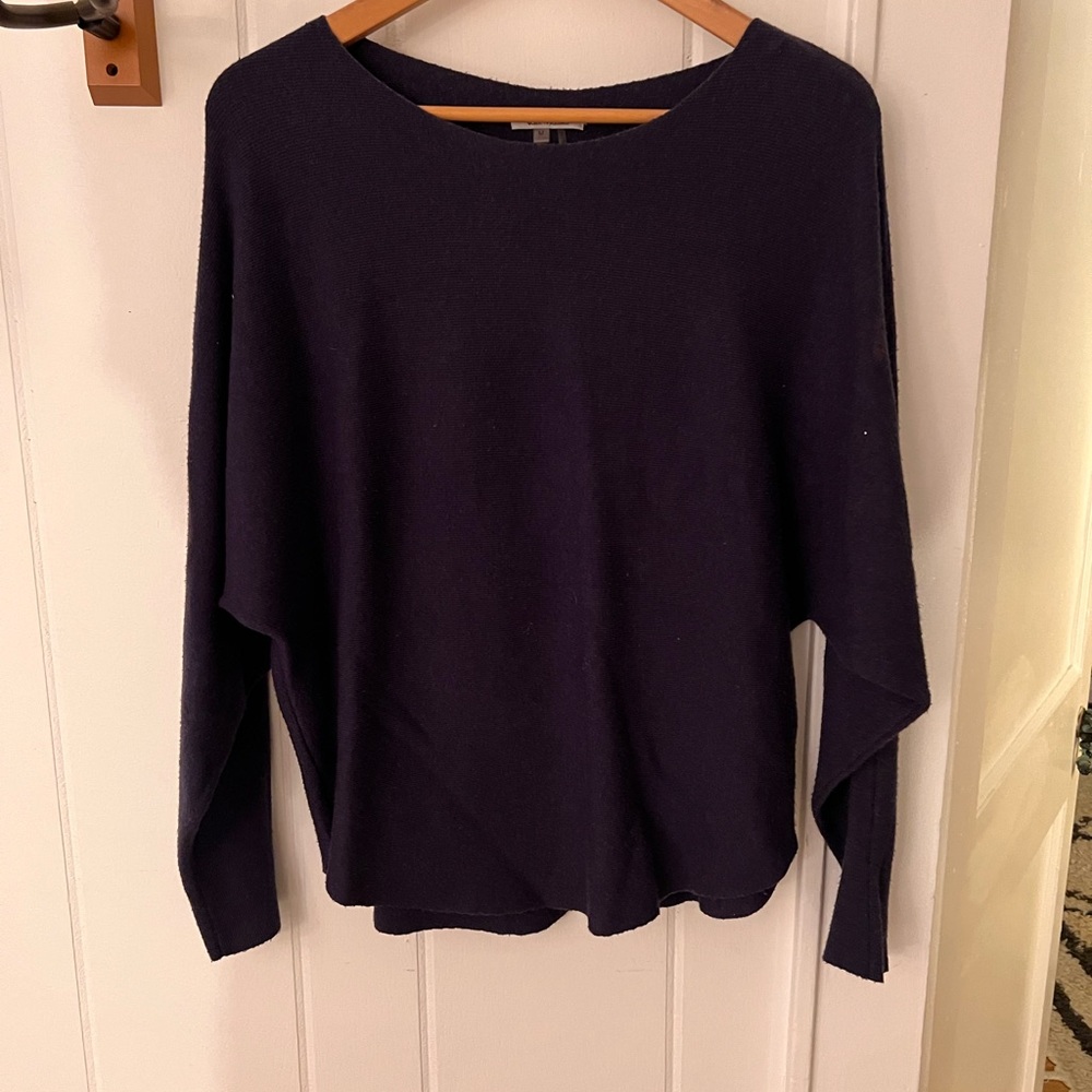 Vila Milano denim blue butterfly sleeve sweater